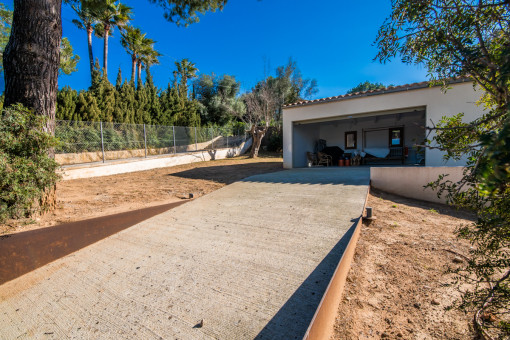 Alternative Ansicht der Garage