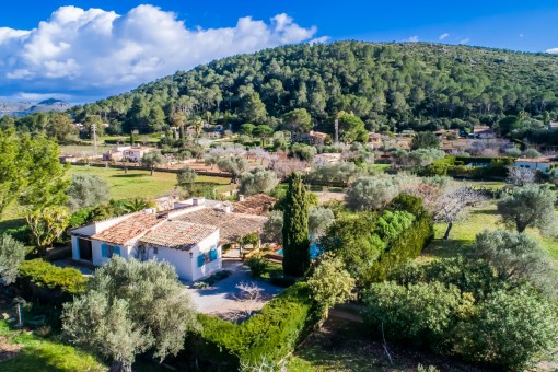 Blick auf die Finca von oben