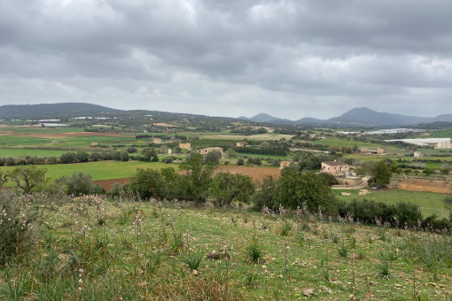 Schönes Grundstück bei Manacor mit spektakulärer Aussicht mit Ausführungsprojekt