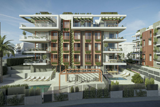 Modernes Neubau Penthouse mit privater Dachterrasse in privilegierter Lage in Palma