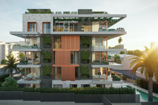 Elegante Neubauwohnung mit Garten und privatem Pool in privilegierter Lage in Palma - kaufen
