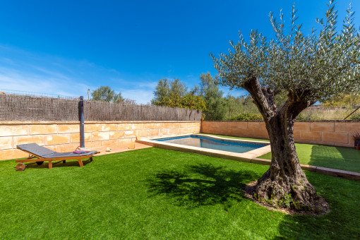 Privater Pool im Garten