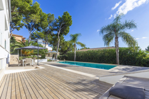 Moderne Villa mit traumhafter Meerblick-Teakholzterrasse in Costa den Blanes
