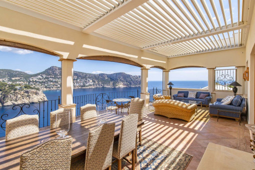 Meerblick Terrasse mit Essberiech