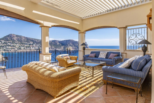 Außergewöhnliche Villa mit Traumausblick, auf der Landzunge La Mola, Port Andratx