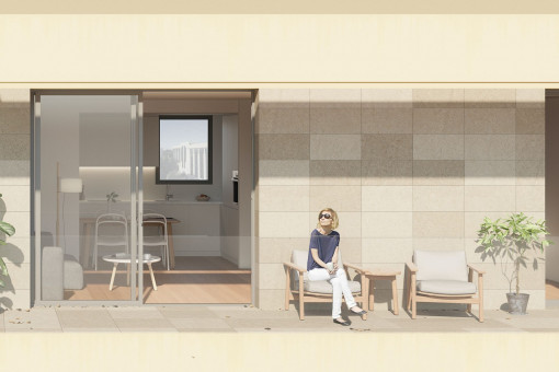 Neubau-Wohnung mit Balkon und großer Dachterrasse in Palma
