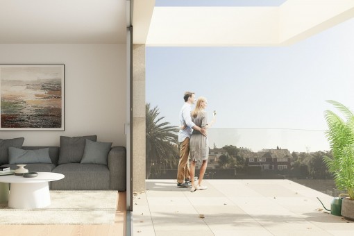 Neue exklusive Wohnanlage mit 7 Wohnungen, großem Garten und Gemeinschaftspool in Palma