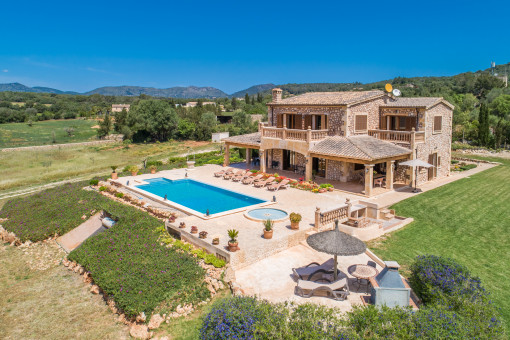 Blick auf die Finca von oben