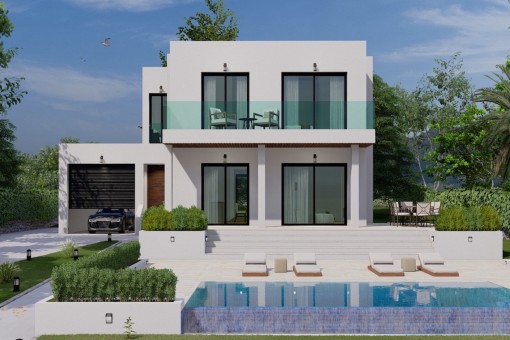 Luxusvilla Projekt mit Pool in ruhiger Wohngegend von Nova Santa Ponsa