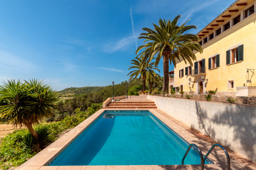 Traumfinca in Petra mit Blick ins Tal und Privatsphäre