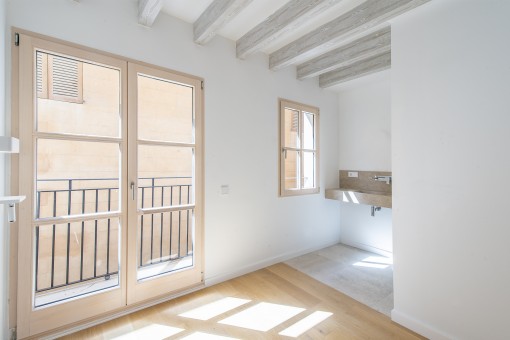 Schlafzimmer mit Badezimmer 