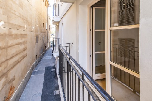 Blick von dem Balkon