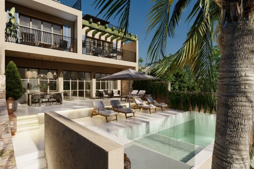 Fantastische Neubauvilla in Meeresnähe mit Infinitypool in begehrter Gegend von Ses Salines