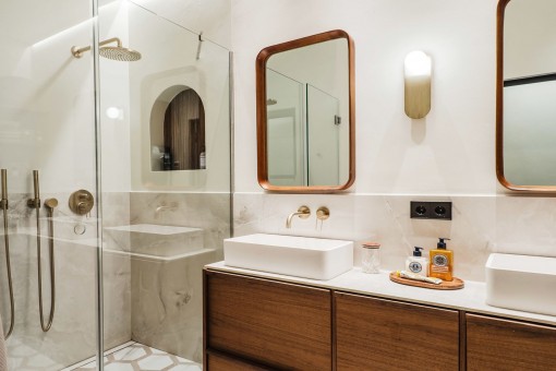 Luxuriöses Duschbadezimmer