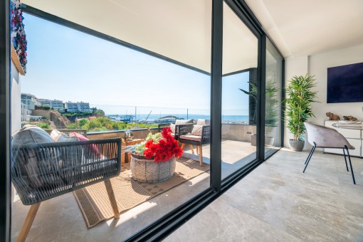 Zugang zum Balkon