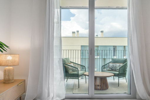 Zugang zum Balkon