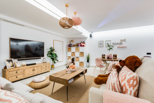 Hobby und Spielzimmer im Untergeschoss