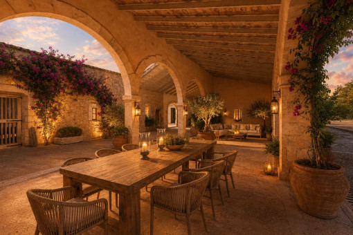 Visualisierung – mediterraner Patio