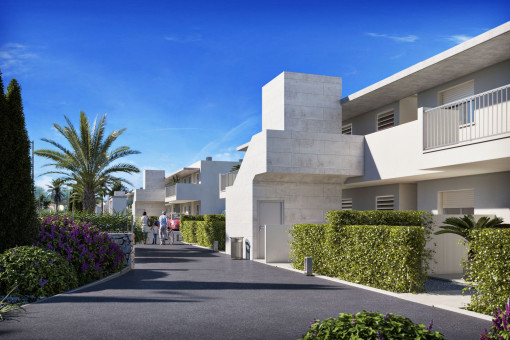 Neubau-Wohnung mit 2 Schlafzimmern und Gemeinschaftspool in Meernähe in Cala Bona