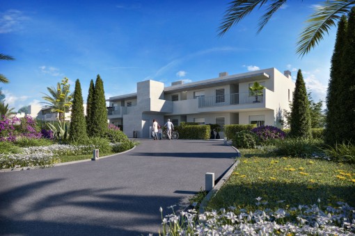 Neubau-Wohnung mit 2 Schlafzimmern und Gemeinschaftspool in Meernähe in Cala Bona