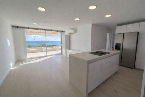 Küche und Wohnbereich