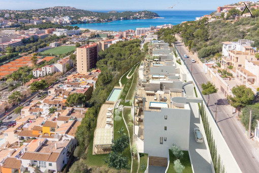 Topmoderne Wohnung mit 2 Terrassen und hoher Qualität in Santa Ponsa