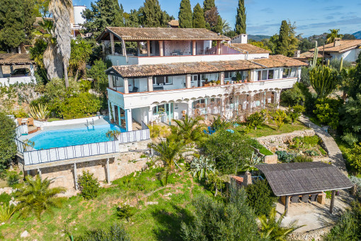 Rustikales Haus mit Pool, Garten und fantastischem Meer- und Landschaftsblick in Búger