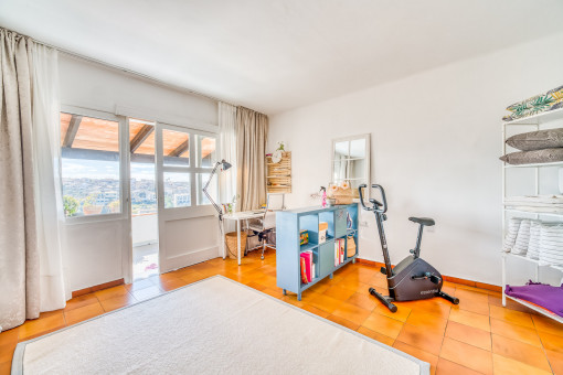 Schlafzimmer mit Terrassenzugang