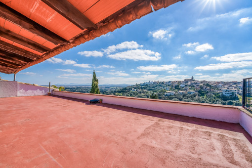 Fantastischer Panoramablick von der Terrasse