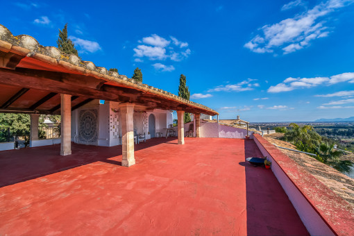 Riesige Dachterrasse