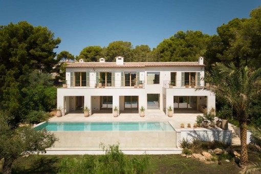 Stylische Neubauvilla - herrlich-mediterran, sensationelles Design, traumhafter Aussenbereich in Santa Ponsa
