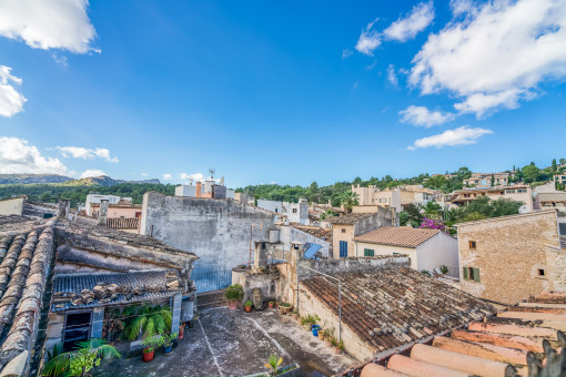 Blick von der Dachterrasse