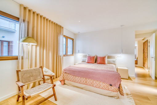 Die Wohnung hat 2 Schlafzimmer