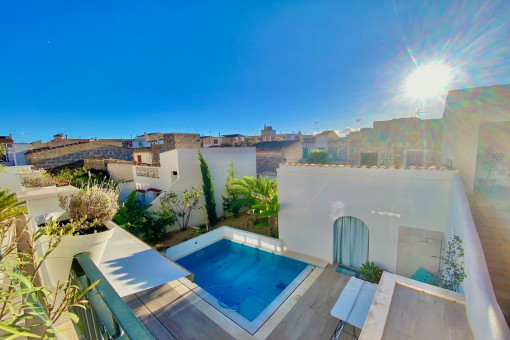 Blick auf den Pool