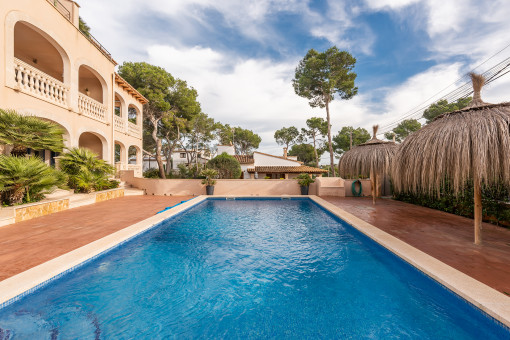 Blick auf den Pool