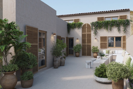 Patio mit privater Loungeecke