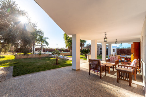 Überdachte Terrasse