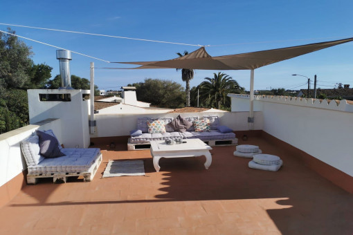 Sonnige Dachterrasse