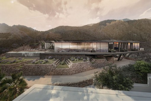 Projekt mit eingereichter Lizenz und spektakulärem Blick über das Meer und die Stadt Palma
