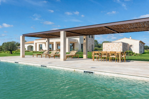 Mediterrane Designer-Finca nahe Sa Rápita zur Langzeitmiete mit Salzwasserpool und großzügigem Privatgrundstück