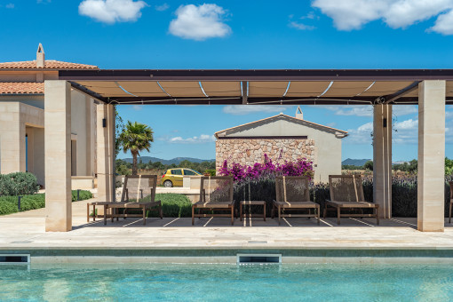 Mediterrane Designer-Finca nahe Sa Rápita zur Langzeitmiete mit Salzwasserpool und großzügigem Privatgrundstück