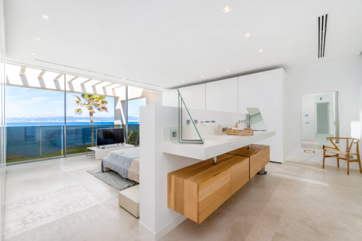 Offenes en Suite Badezimmer
