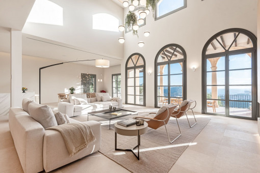 Moderne Villa mit mediterranen Elementen und atemberaubendem Hafenblick in Port Andratx