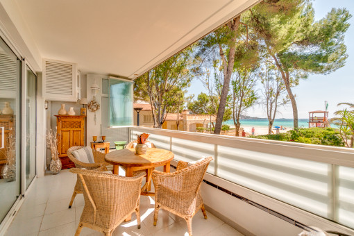 Balkon mit herrlichen Meerblick