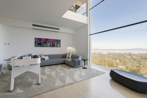 Loungezimmer mit Panoramaausblick