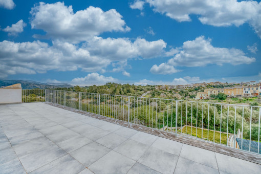 Blick vom Balkon