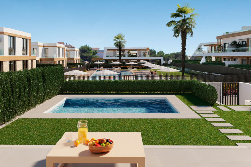 Neubau Doppelhaushälfte mit privatem Pool in Cala Ratjada