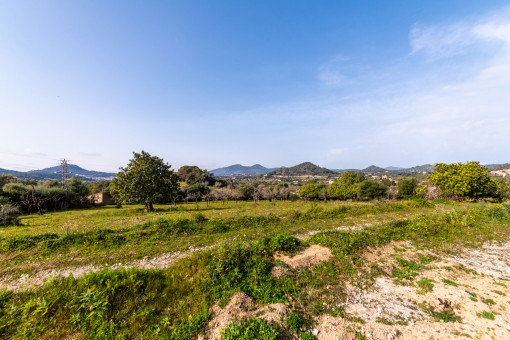 Wunderschönes Grundstück mit Meerblick und Basisprojekt am Golfplatz von Son Servera