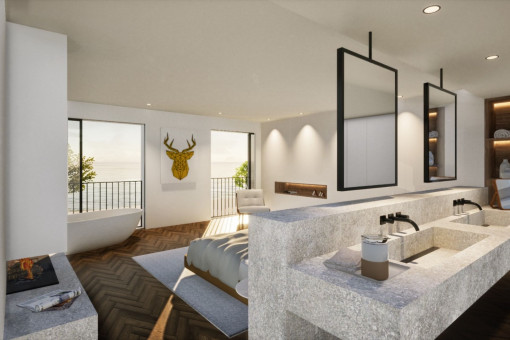 Schlafzimmer mit Badezimmer en Suite