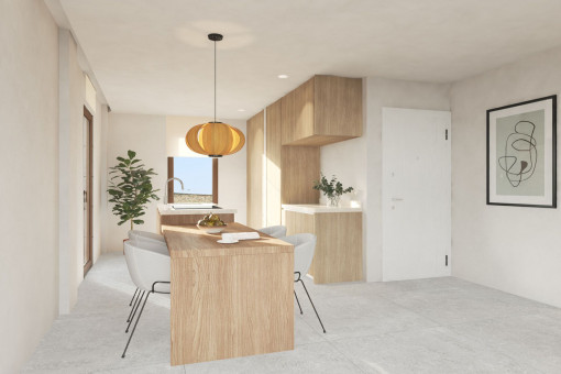 Neubau-Wohnung mit 3 Schlafzimmern und privater Dachterrasse nahe der Markthalle in Santa Catalina